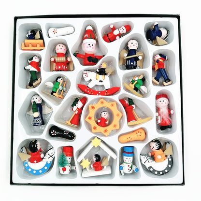 🎅Christmas tree decorations wooden pendants 🎄